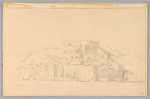 Studie van Landschap, Spezia, Italië door William Stanley Haseltine