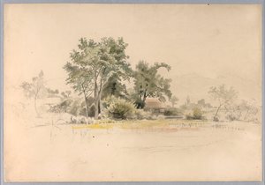 Studie van landschap, Zwitserland door William Stanley Haseltine