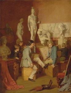 Interieur van een Academie: De Critici door William Stewart