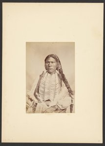 Kiowa dapper in oorlogskleding [waarschijnlijk Koi-khan-hole]
