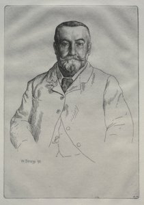 Portret van H. Cock door William Strang