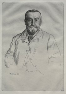 Portret van H. Cock door William Strang