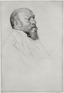 Portret van Hans Richter (1843-1916), Hongaarse dirigent door William Strang