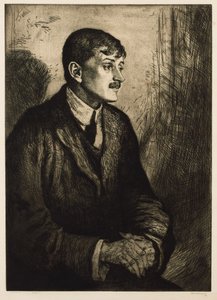 Portret van de dichter John Masefield 1878-1967 door William Strang