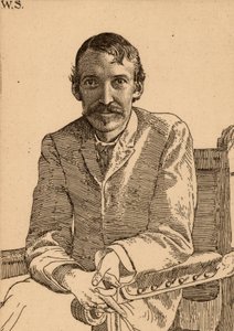 Robert Louis Balfour Stevenson (1850-1894) Schotse auteur door William Strang