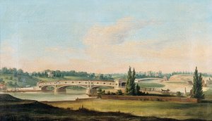 Een Uitzicht op een Brug over de Schuylkill Rivier