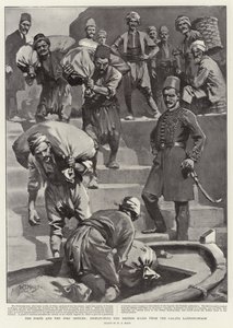 De Porte en de Postkantoren, het Verzenden van de Britse Post vanaf de Galata Aanlegsteiger door William T. Maud