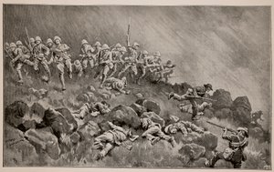 De grote aanval op Ladysmith: De Devons ruimen Wagon Hill door William T. Maud