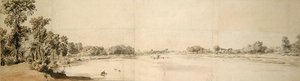Uitzicht op de Theems door William Taverner