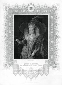 Elizabeth I van Engeland, 19e eeuw door William Thomas Fry