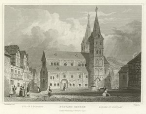 Boppart Kerk door William Tombleson