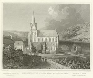 Kerk van de Maagd Maria in Oberwesel door William Tombleson