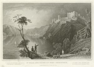 St Goar en ruïnes van Fort Rheinfels