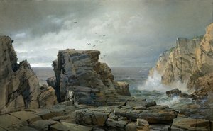 Een Rotsachtige Kust door William Trost Richards
