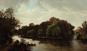 Meerlandschap, varen 1861 door William Trost Richards
