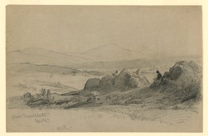 Landschap, Darmstadt, Duitsland door William Trost Richards