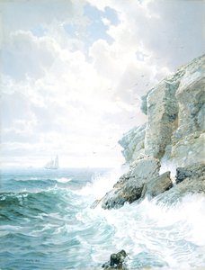 Vagevuurklif, 1876 door William Trost Richards