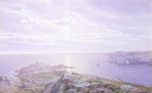 Rotsachtige baai door William Trost Richards