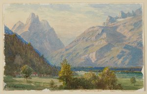 Studie van landschap, Noorwegen