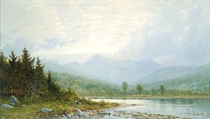 Zonsondergang op Mount Chocorua, New Hampshire door William Trost Richards