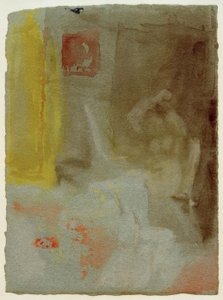 Een slaapkamer met een vrouwelijke naakt door Joseph Mallord William Turner