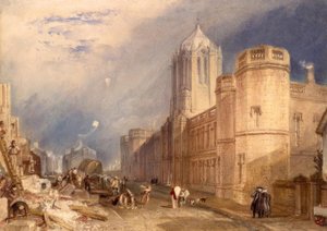 Christ Church College, Oxford door Joseph Mallord William Turner