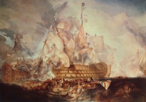 De Slag bij Trafalgar door Joseph Mallord William Turner