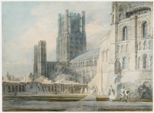 Ely Kathedraal vanuit het Zuidoosten door Joseph Mallord William Turner