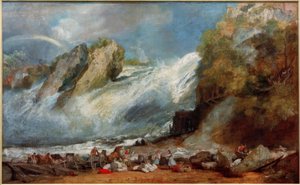 Waterval van de Rijn bij Schaffhausen door Joseph Mallord William Turner