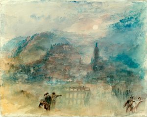 Heidelberg, Maanlicht door Joseph Mallord William Turner