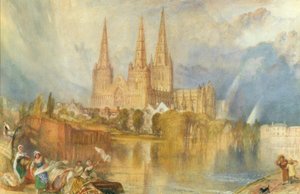 Lichfield, Staffordshire door Joseph Mallord William Turner