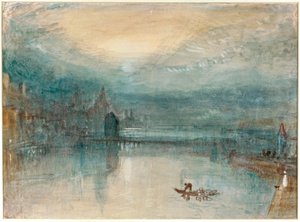 Luzern bij maanlicht door Joseph Mallord William Turner