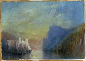 Aan de Rijn door Joseph Mallord William Turner