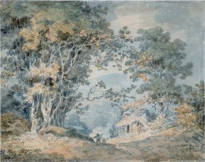 Landlieden op een landweg bij Hindhead, Surrey door Joseph Mallord William Turner