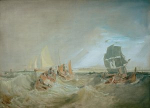 Schepen bij de Monding van de Theems door Joseph Mallord William Turner