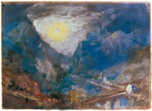 Sisteron, Frankrijk door Joseph Mallord William Turner