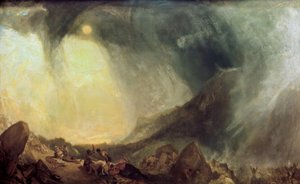 Sneeuwstorm: Hannibal en zijn leger steken de Alpen over door Joseph Mallord William Turner