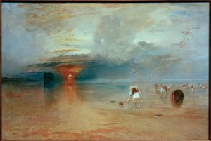 Strand van Calais, Laagwater. Franse Poissards door Joseph Mallord William Turner