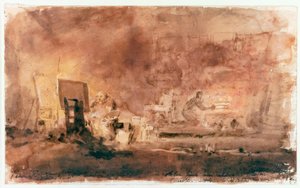 Het atelier van de kunstenaar door Joseph Mallord William Turner