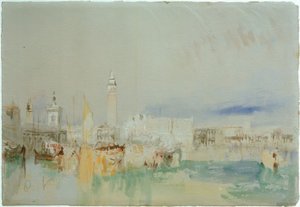 De Dogana, Campanile van San Marco en het Dogepaleis door Joseph Mallord William Turner