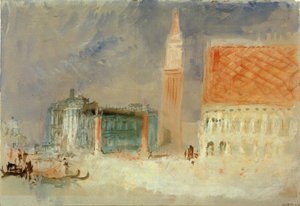 De Piazzetta en het Dogepaleis vanaf het Bacino