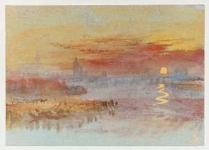 De scharlaken zonsondergang