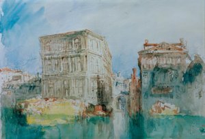 Venetië: Het Casa Grimani en Rio San Luca aan het Canal Grande door Joseph Mallord William Turner
