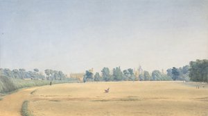 Uitzicht op University Park kijkend naar New College, Oxford, na 1825 door Joseph Mallord William Turner