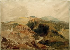 Yr Aran en Y Wyddfa vanaf de hellingen van Moel Hebog