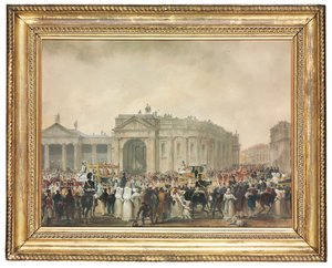 Koning George IV op College Green, Dublin