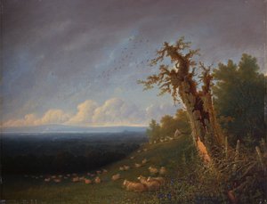 Herderjongen op een Heuvel