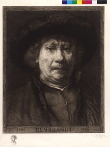 Zelfportret van Rembrandt door William Unger