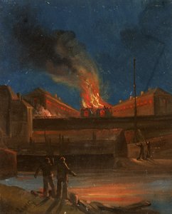 Bristol Rellen: De Gevangenis Brand (ca. 1831) door William W. Wheatley