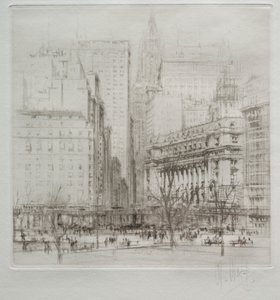 New York City: Battery Place door William Walcot